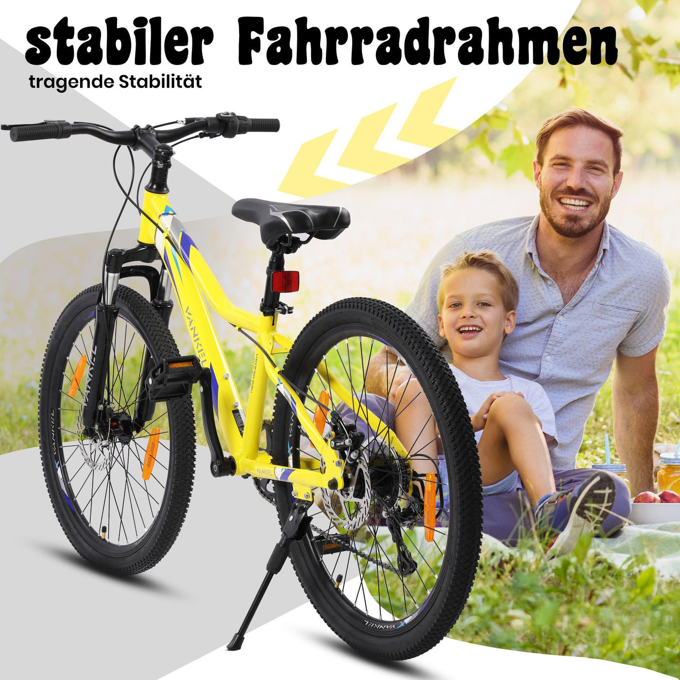 Mountainbike 24 Zoll Jungen Mädchen Kinderrad 6 Gang Schaltung Kettenschaltung