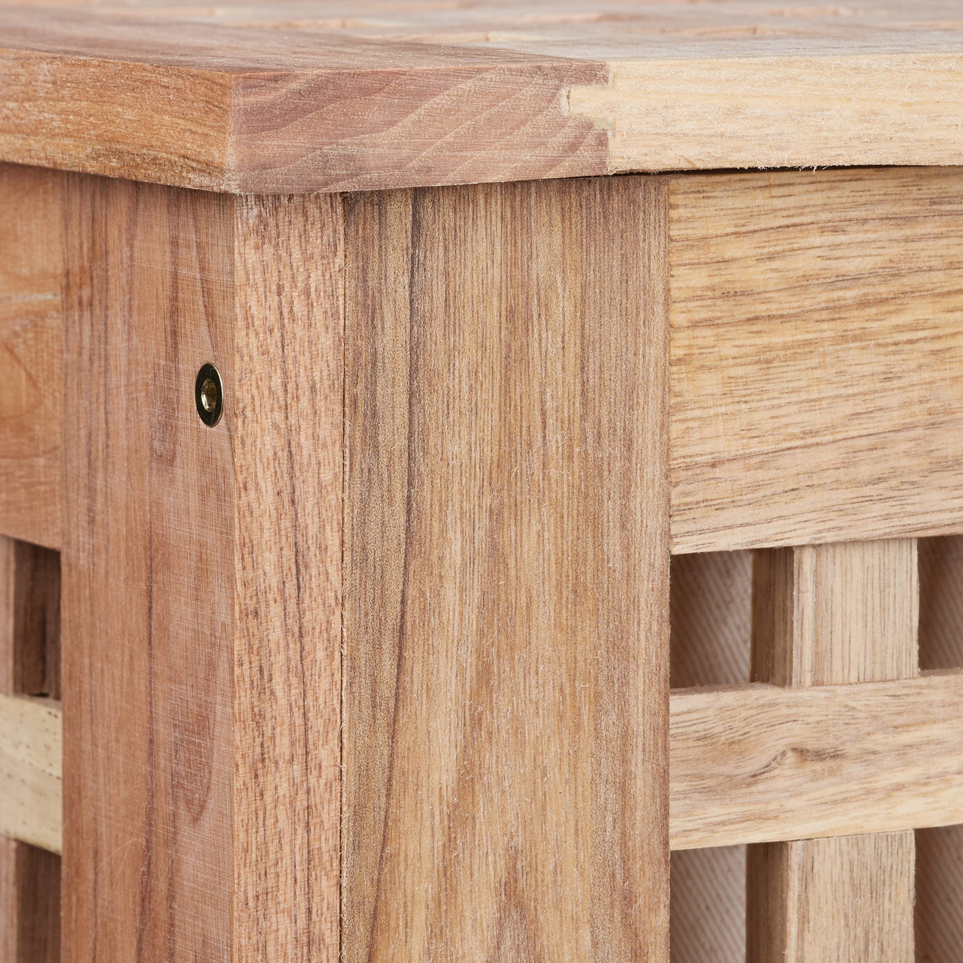 Relaxdays Wäschetruhe Walnuss mit Deckel, entnehmbarer Wäschesack ca. 70 l Volumen, geschlossener Wäschesammler Holz HBT ca. 55,5 x 52,5 x 39,5 cm, natur