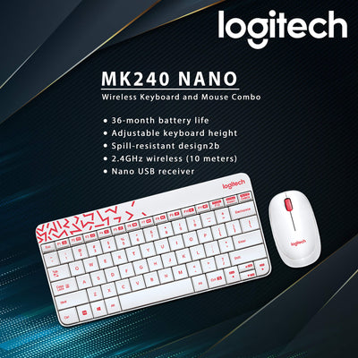 Logitech MK240 NANO WIRELESS KEYB./MOUS