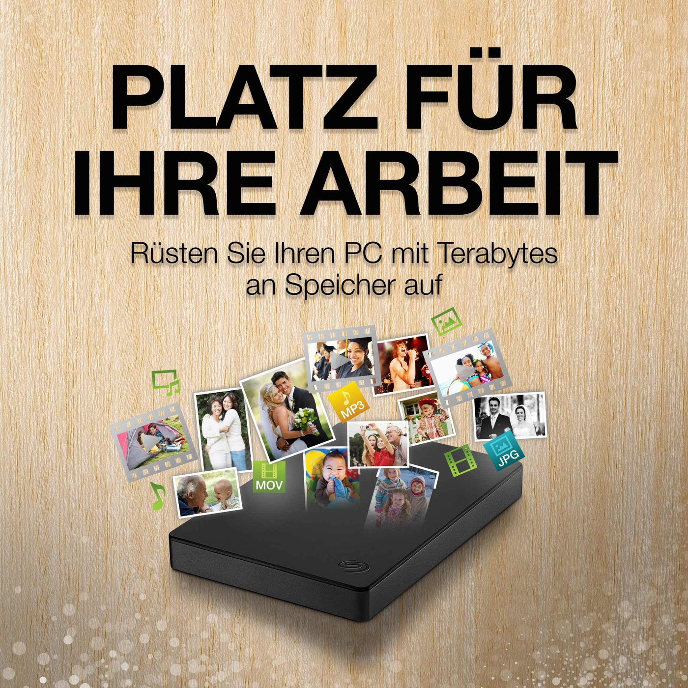 Seagate Portable Drive 1TB tragbare externe Festplatte, 2.5 Zoll, USB 3.0, inkl. 2 Jahre Datenrettungsdienst, Modellnr.: STGX1000400