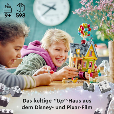 LEGO | Disney and Pixar Carls Haus aus „Oben“, baubares Spielzeug mit Luftballons, Carl, Russell und Dug-Figuren, ikonische Geschenkidee für Mädchen und Jungen 43217
