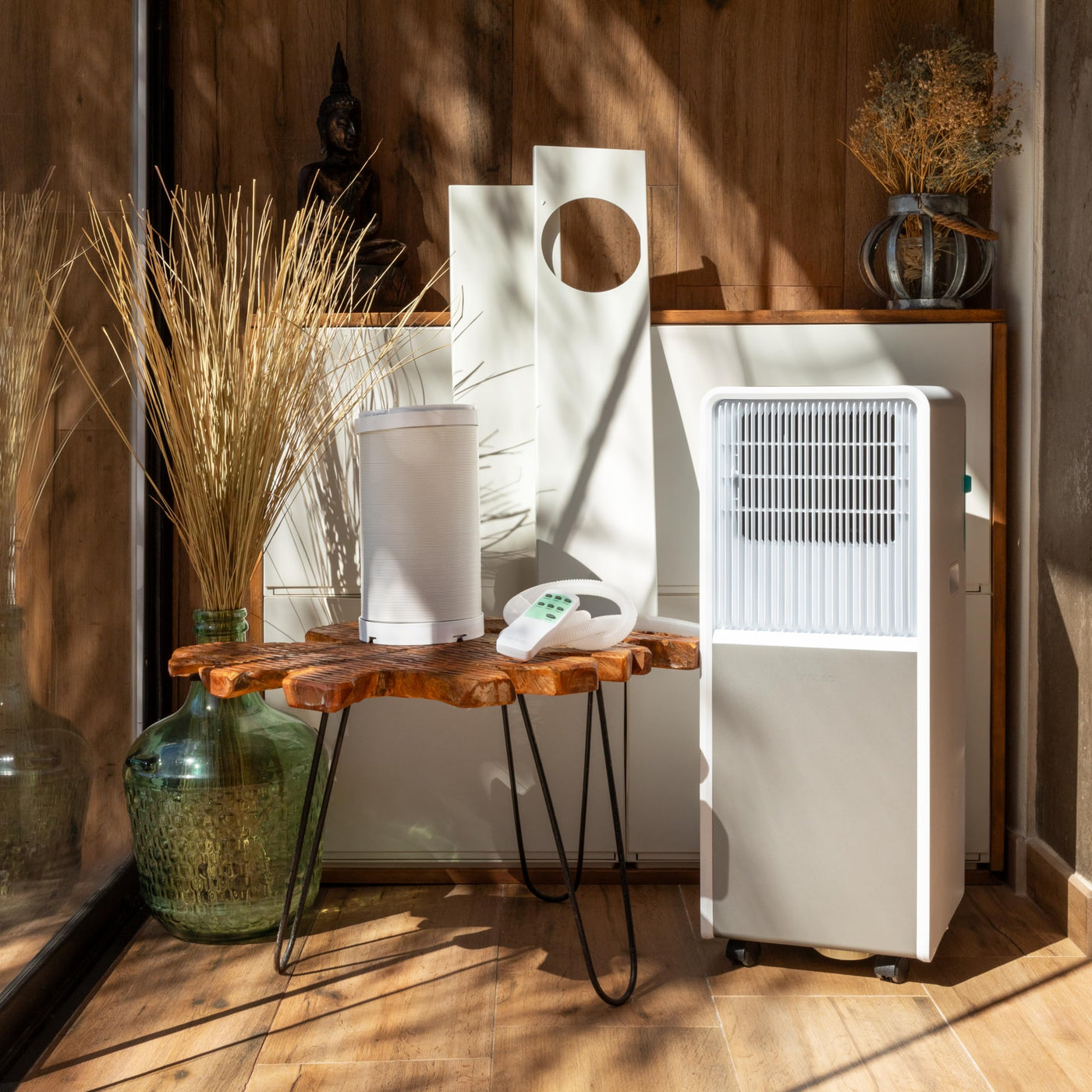 Cecotec - Mobile Klimageräte ForceClima 9450 Style Heating, 9000 BTU, Abdeckungsbereich 25 m2, Fernbedienung, Berührung, LED -Bildschirm, 5 Modi, 2 Geschwindigkeiten, Wärmepumpe, Timer