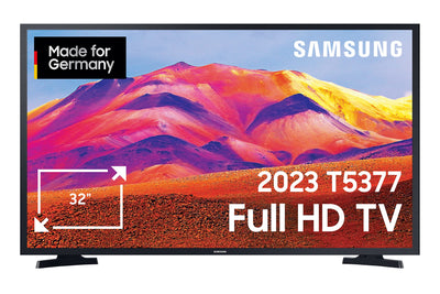 Samsung T5379CD 32 Zoll LED-Fernseher (GU32T5379CDXZG, Deutsches Modell), HDR, PurColor, PQI 1000 [2023]