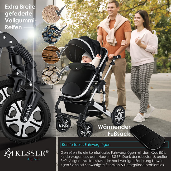 kesser kinderwagen 3 in 1 KESSER® Loops 3 in 1 Kinderwagen Kombikinderwagen Komplett-Set inkl. B –  Testberichte aus Berlin