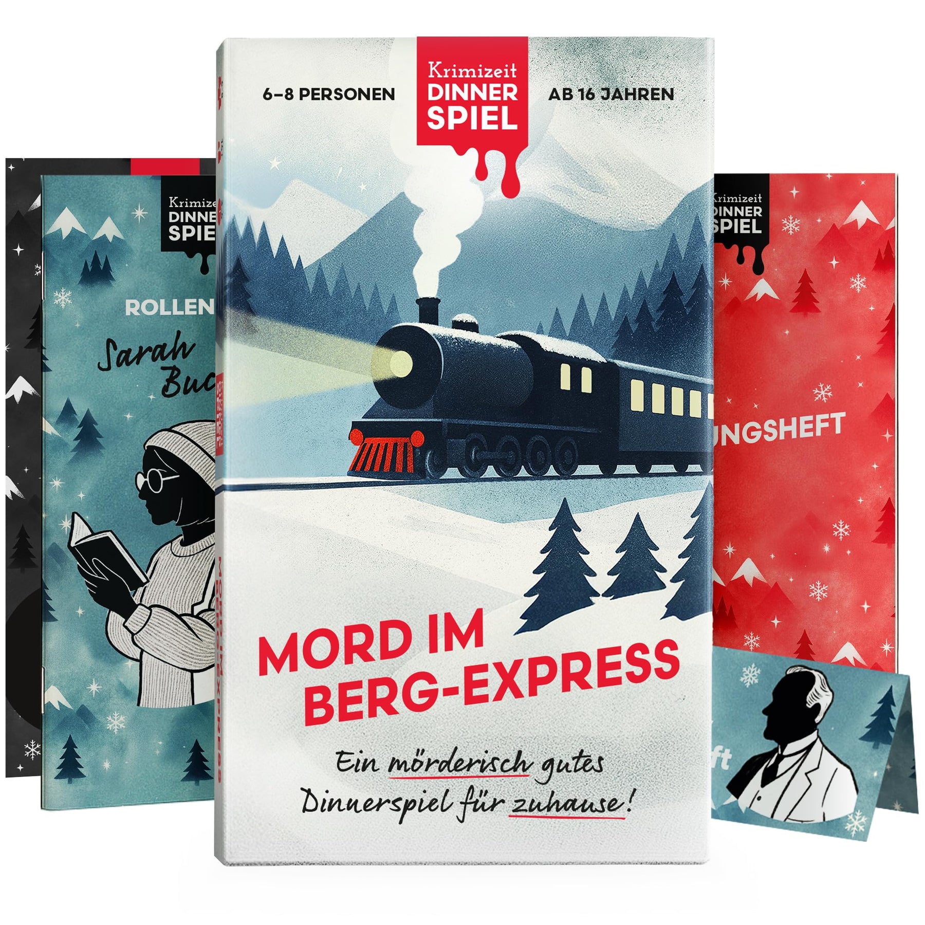 krimi dinner spiel kaufen Krimidinner für Zuhause - 6 bis 8 Personen - Mord im Berg-Express - Da