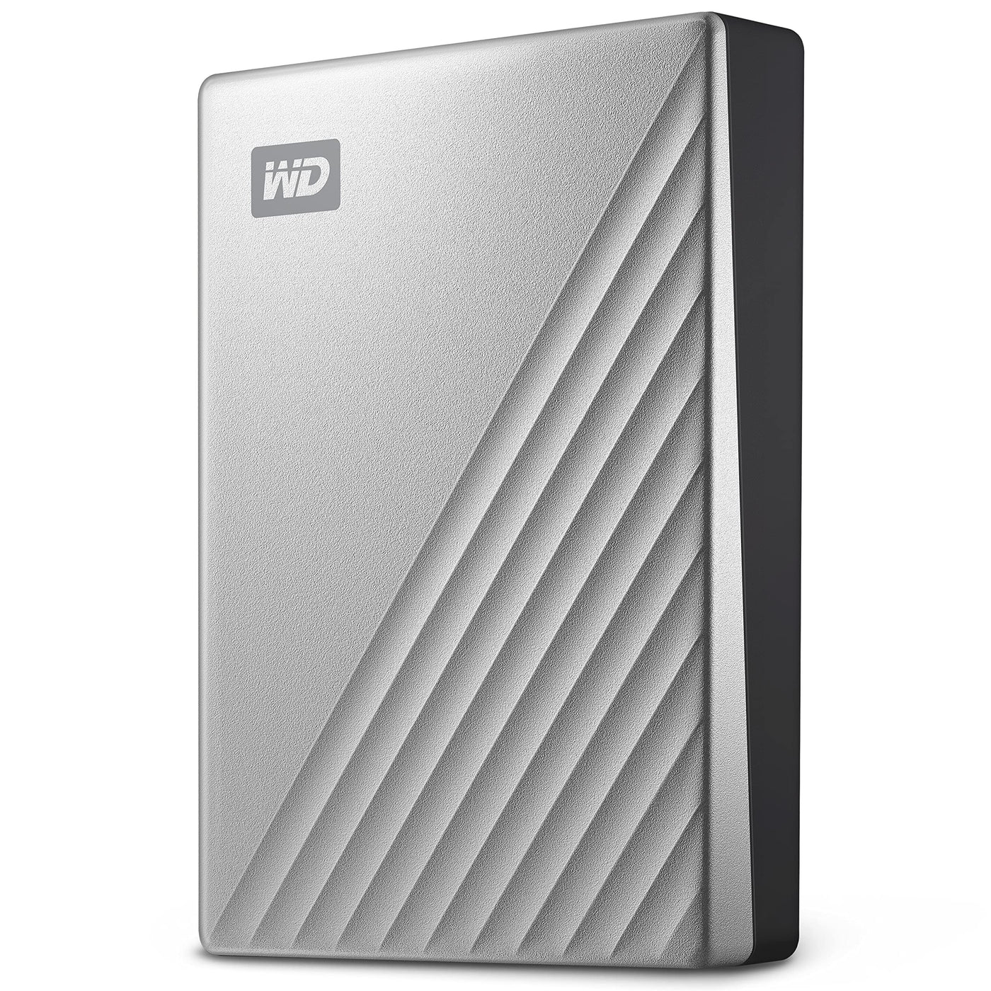 WD My Passport Ultra externe Festplatte 4 TB (mobiler Speicher, Metallgehäuse, herunterladbare Software, automatische Backups, Passwortschutz) Silber - auch kompatibel mit PC, Xbox, PS4 und PS5