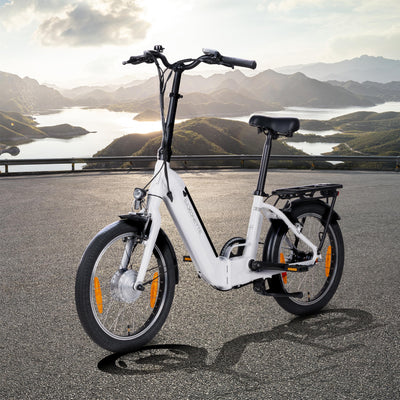 SAXONETTE E Bike Klapprad 20 Zoll mit Rücktrittbremse und nabenschaltung, E Fahrrad Herren mit 36V 11.4Ah 410Wh Akku, 80KM Lange Range, Elektrofahrrad Pedelec 25 km/h für Herren Damen