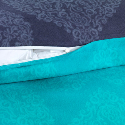 BaSaTex Winter Flausch Partner Fleece Bettwäsche Set | 4 Teilige Garnitur | 100% Mikrofaser | 2X 135x200 + 2X 80x80 cm | Design 03