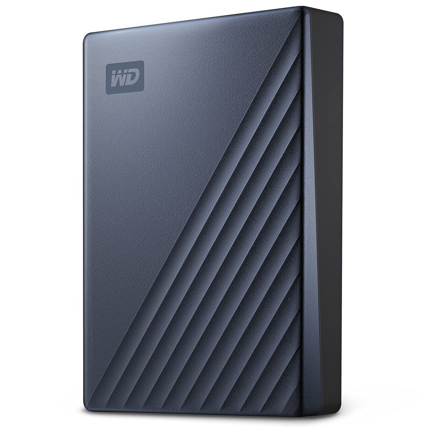 WD My Passport Ultra externe Festplatte 5 TB (mobiler Speicher, Metallgehäuse, herunterladbare Software, automatische Backups, Passwortschutz) Blau - auch kompatibel mit PC, Xbox, PS4 und PS5