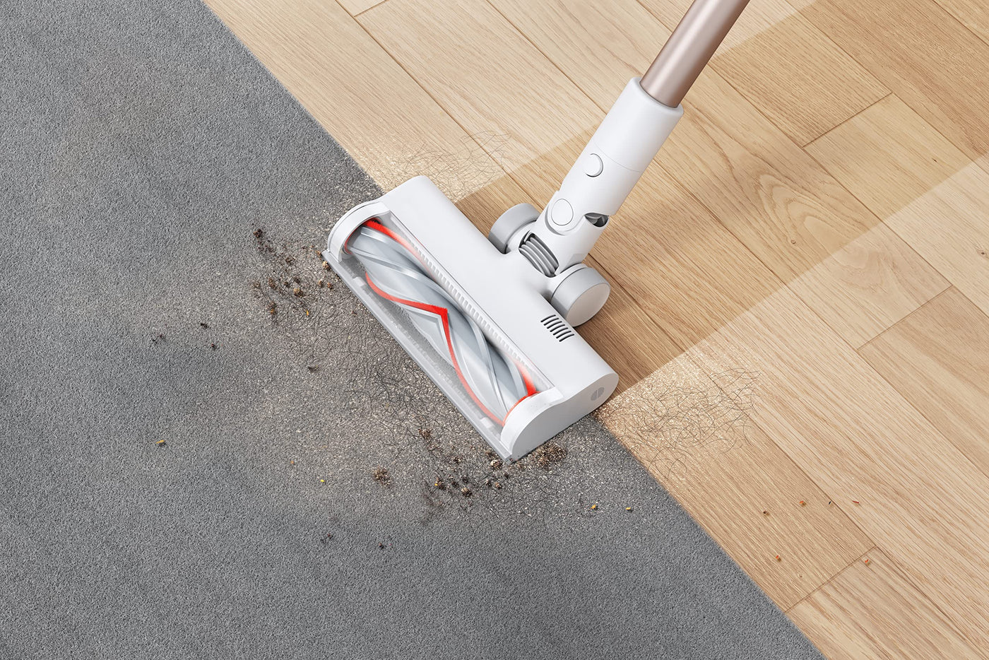 Xiaomi G9 Plus Staubsauger kabellos, 2-in-1 Akkustaubsauger, bis zu 60 min Laufzeit, 600ml Vacuum Cleaner für Tierhaare, Teppich, Polster und Hartboden