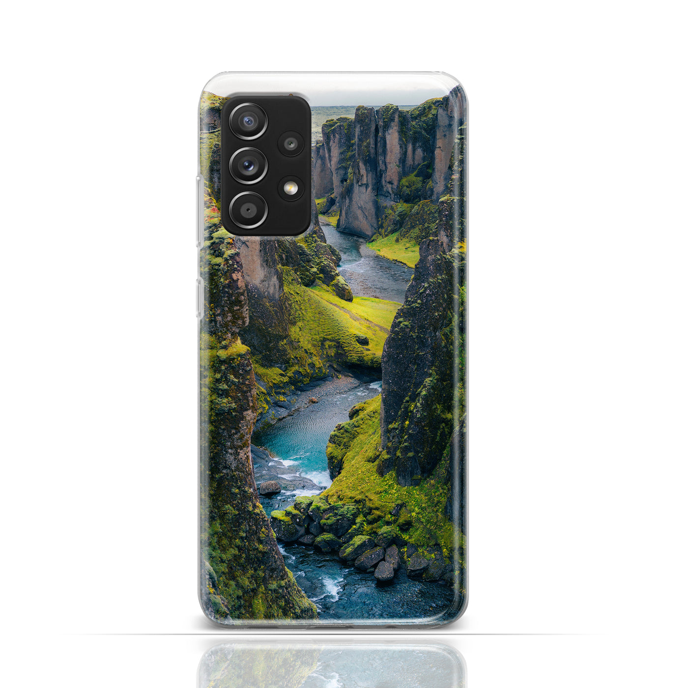 Silikonhülle Case Backcover mit Motiv 3009 Canyon Fluss