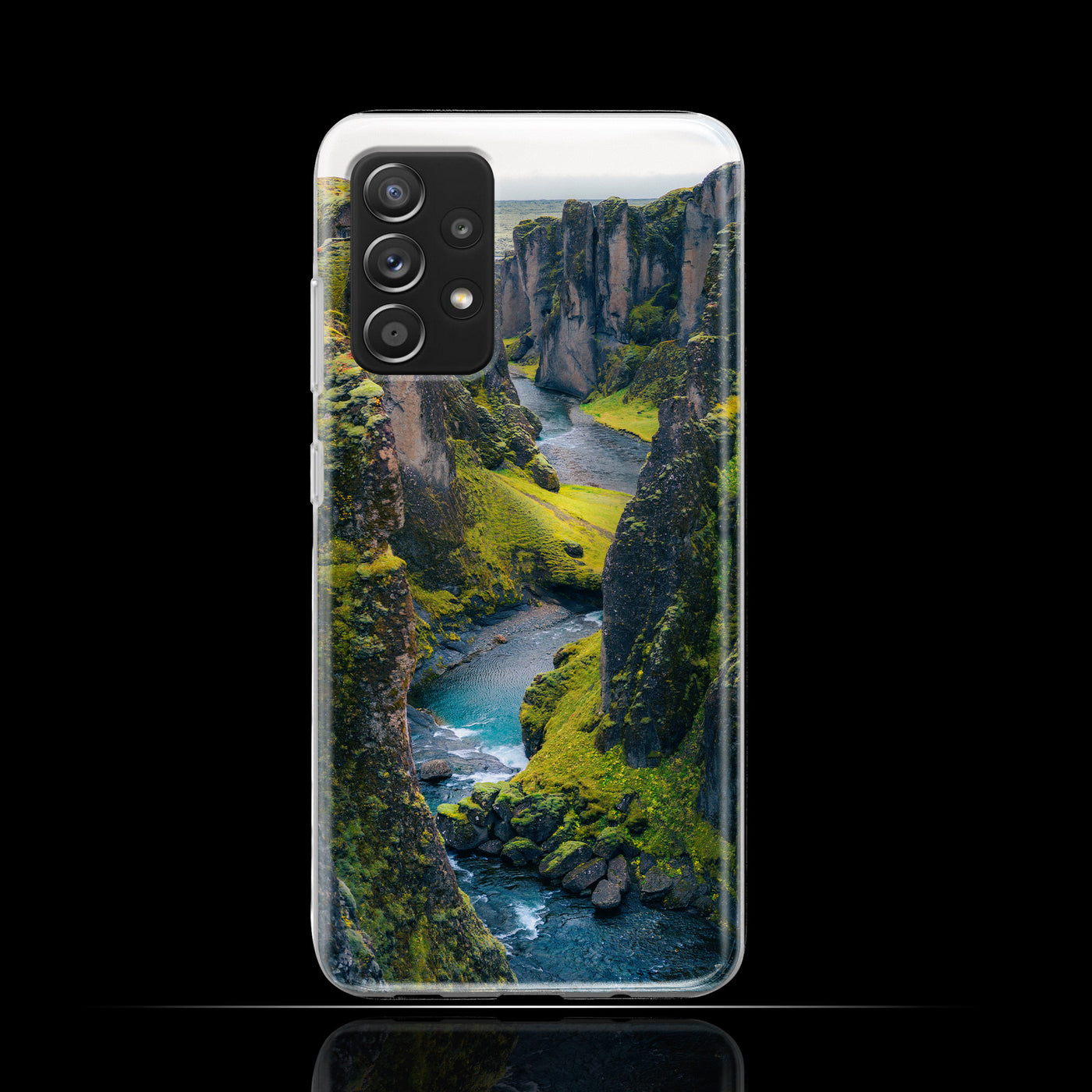 Silikonhülle Case Backcover mit Motiv 3009 Canyon Fluss