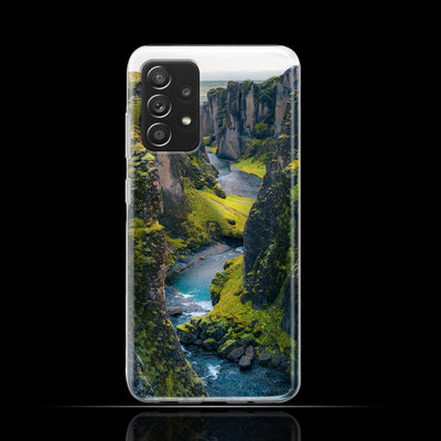 Silikonhülle Case Backcover mit Motiv 3009 Canyon Fluss