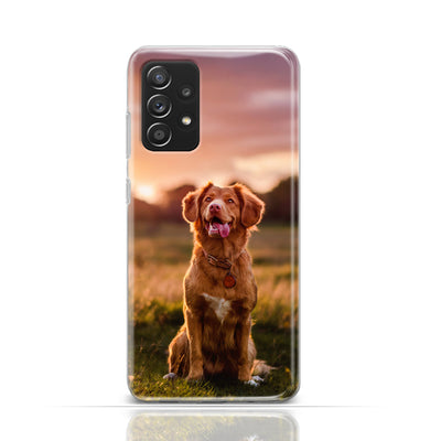 Silikonhülle Case Backcover mit Motiv 3027 Hund braun sitzend