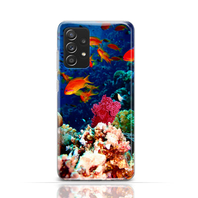 Silikonhülle Case Backcover mit Motiv 3041 Fische Riff