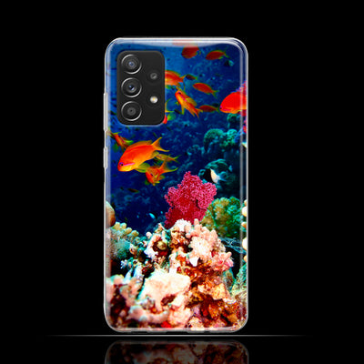 Silikonhülle Case Backcover mit Motiv 3041 Fische Riff