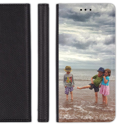 Hülle mit deinem Wunschmotiv für Huawei P30 Handyhülle personalisiert mit eigenem Motiv Design Bild Smart Magnet Flipcase zum klappen