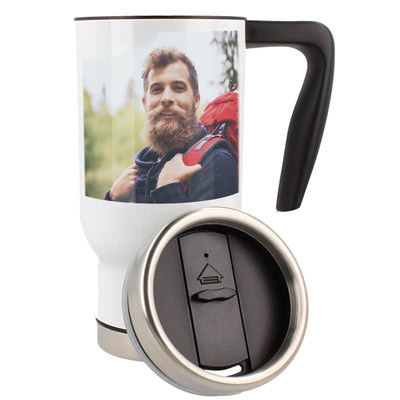 Mugvilla Thermobecher Bedrucken und Personalisieren mit Foto - praktischer Handgriff