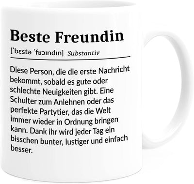 Tassenliebling® - Tasse beste Freundinnen personalisiert mit Spruch selbst gestalten - Beste Freundin Tasse - individuelles Geschenk für beste Freundin - BFF - Freundschaftsgeschenk
