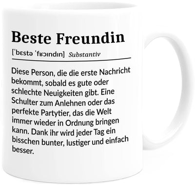 Tassenliebling® - Tasse beste Freundinnen personalisiert mit Spruch selbst gestalten - Beste Freundin Tasse - individuelles Geschenk für beste Freundin - BFF - Freundschaftsgeschenk