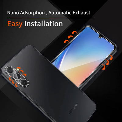 Liilaa Schutzfolie für Samsung Galaxy A34 5G, 3 Stück Panzer Schutz Glas Folie mit 3 Stück Kameraschutz, mit Positionierhilfe, 9H Panzerfolie Ultra-klar Schutzglas Displayfolie