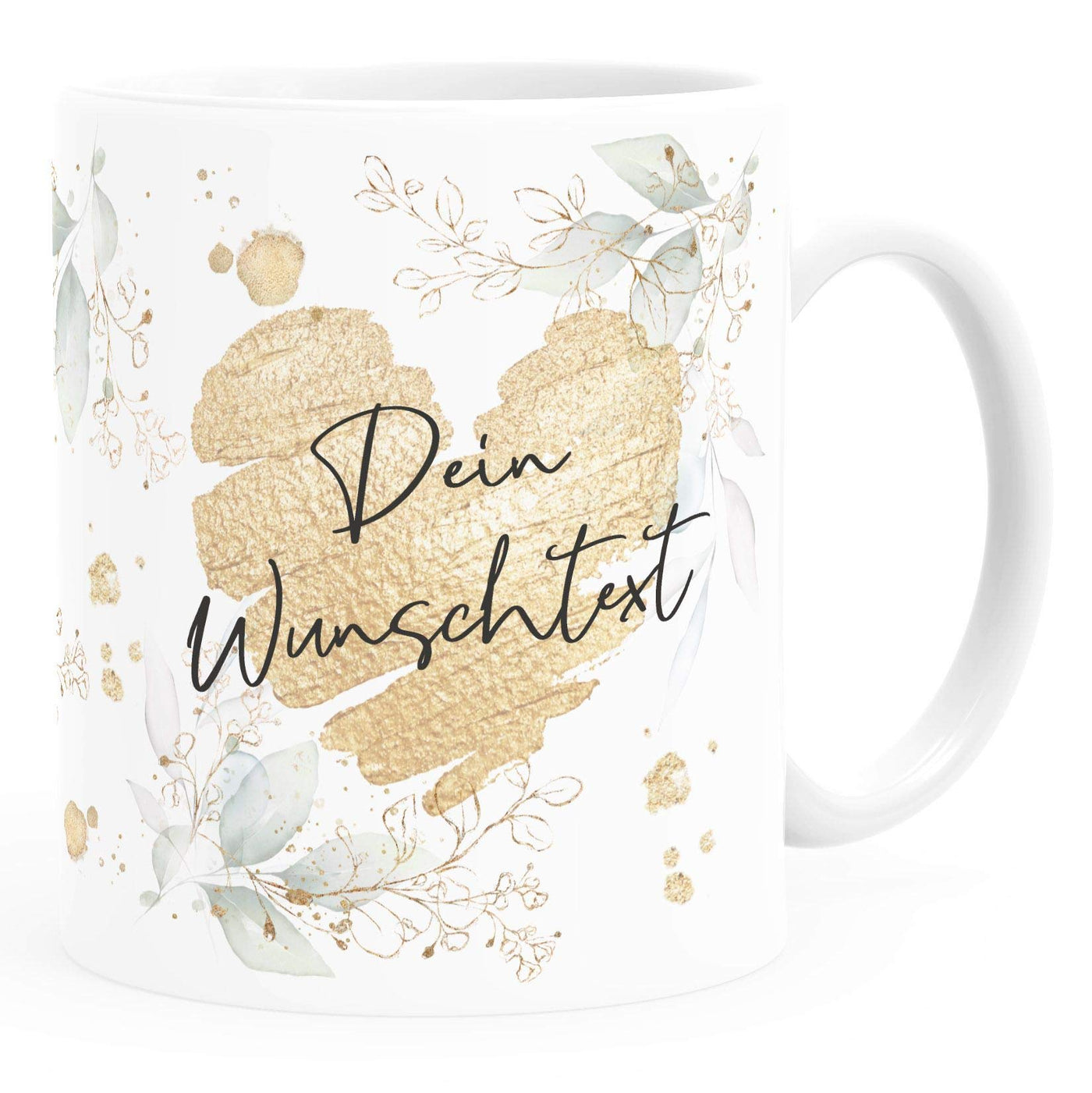 SpecialMe® Kaffee-Tasse [Wunschtext] mit Herz - soziale Berufe, Familie, Freunde kleines Dankeschön Geschenk Danke sagen Personalisiert weiß Keramik-Tasse