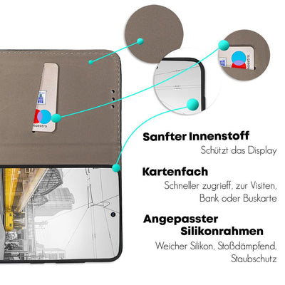 Personalisierte Handyhülle für Samsung Galaxy M51 Hülle mit eigenem Design Bild Motiv Smart Magnetic Klapphülle