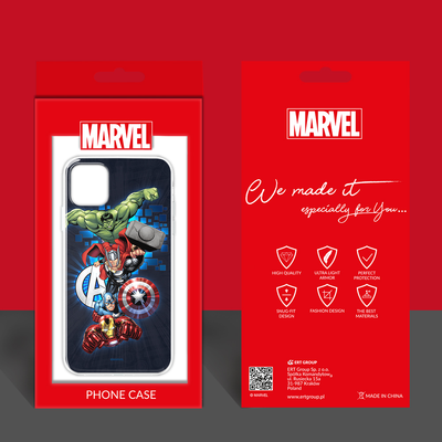 Marvel Lizenz Handyhülle für Huawei Mate 20 Hülle Motiv Avengers 001