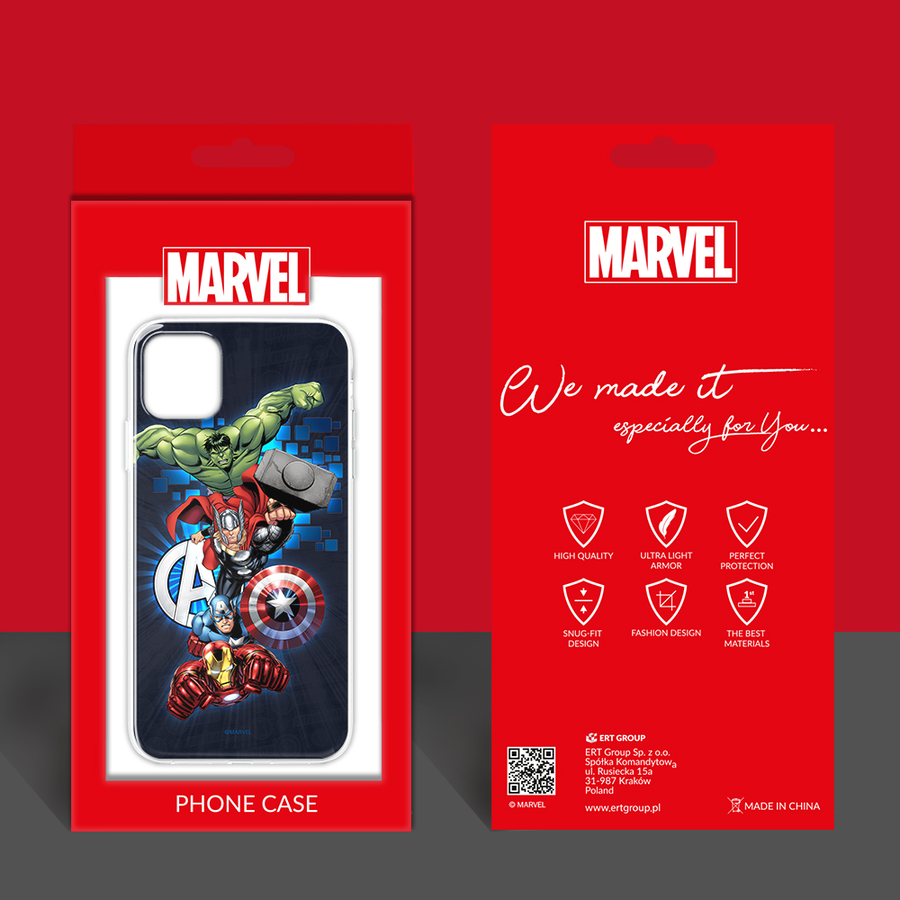 Marvel Lizenz Handyhülle für Huawei P9 Lite 2017 Hülle Motiv Avengers 001