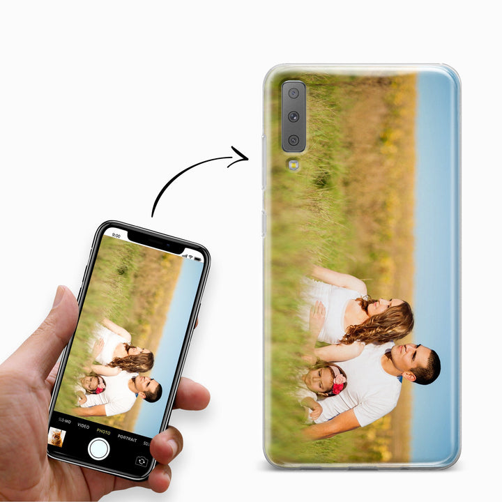 Samsung Galaxy A7 2018 Hülle selbst gestalten mit eigenem Foto