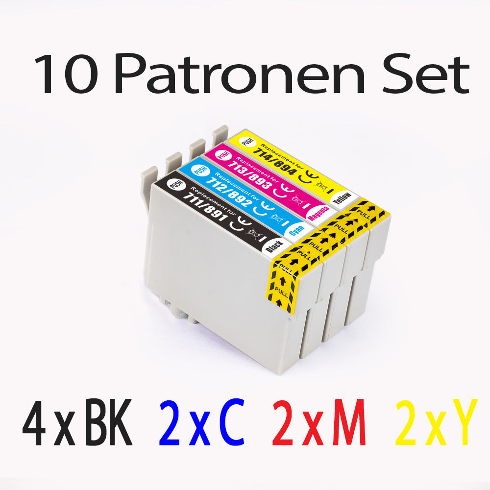 10 Stück Druckerpatronen kompatibel zu Epson T0715 für den Drucker Epson Stylus DX8450. Mit unserer Eigenmarke Kupri bieten wir euch eine XXL Variante der Druckerpatrone T0715 an. Unsere kompatible Druckerpatrone bietet eine sehr hohe Füllmenge und somit eine sehr hohe Druckleistung für denen Epson Stylus DX8450. Sparen Sie mit unserer Kupri Druckerpatrone für den Epson Stylus DX8450 einen großteil Ihrer Druckkosten ein.