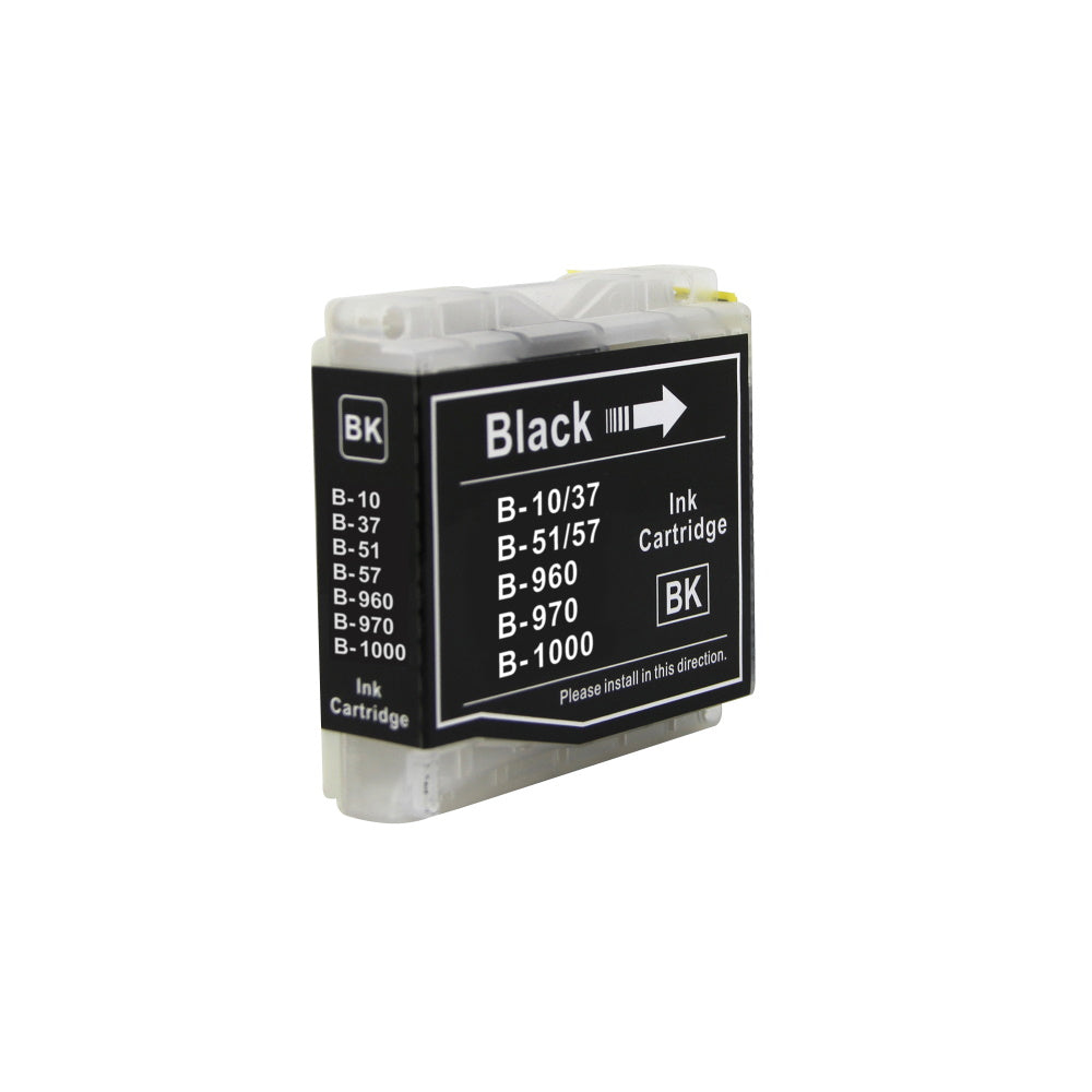 Druckerpatrone schwarz kompatibel zu Brother LC-1000BK für den Drucker Brother DCP-525CJ. Mit unserer Eigenmarke Kupri bieten wir euch eine XXL Variante der Druckerpatrone LC-1000BK an. Unsere kompatible Druckerpatrone bietet eine sehr hohe Füllmenge und somit eine sehr hohe Druckleistung für deinen Brother DCP-525CJ. Sparen Sie mit unserer Kupri B-1000BK Druckerpatrone für den Brother DCP-525CJ einen großteil Ihrer Druckkosten ein.