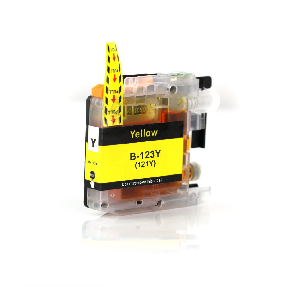 Druckerpatrone Geld kompatibel zu Brother LC-123Y für den Drucker Brother MFC-J6720DW. Mit unserer Eigenmarke Kupri bieten wir euch eine XXL Variante der Druckerpatrone LC-123Y an. Unsere kompatible Druckerpatrone bietet eine sehr hohe Füllmenge und somit eine sehr hohe Druckleistung für deinen Brother MFC-J6720DW. Sparen Sie mit unserer Kupri B-123Y Druckerpatrone für den Brother MFC-J6720DW einen großteil Ihrer Druckkosten ein.