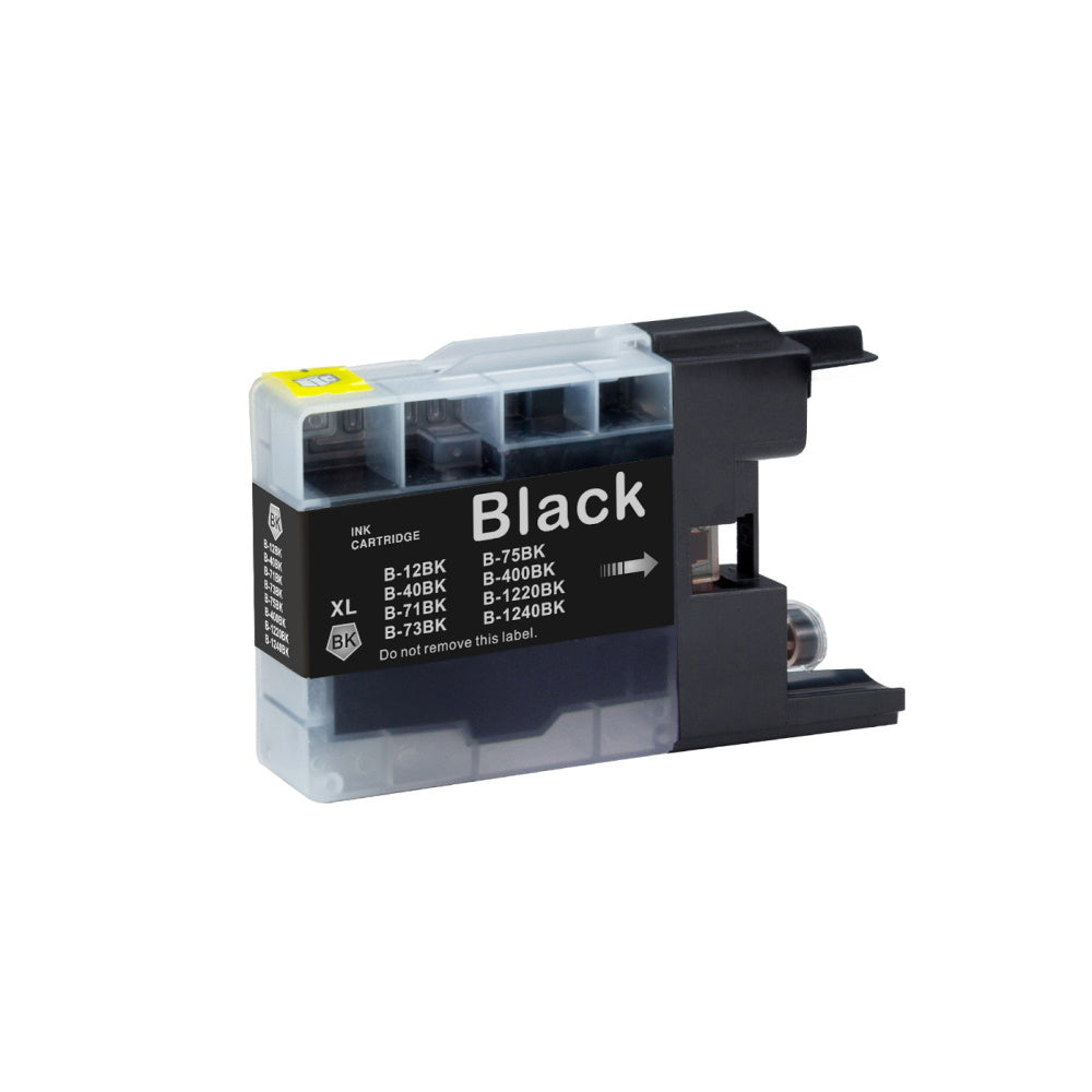 Druckerpatrone schwarz kompatibel zu Brother LC-1240BK für den Drucker Brother MFC-J430W. Mit unserer Eigenmarke Kupri bieten wir euch eine XXL Variante der Druckerpatrone LC-1240BK an. Unsere kompatible Druckerpatrone bietet eine sehr hohe Füllmenge und somit eine sehr hohe Druckleistung für deinen Brother MFC-J430W. Sparen Sie mit unserer Kupri B-1240BK Druckerpatrone für den Brother MFC-J430W einen großteil Ihrer Druckkosten ein.