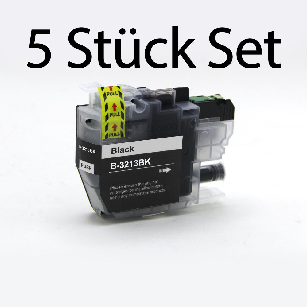5 Stück Druckerpatrone schwarz kompatibel zu Brother LC-3213BK für den Drucker Brother DCP-J774DW. Mit unserer Eigenmarke Kupri bieten wir euch eine XXL Variante der Druckerpatrone B-3213BK an. Unsere kompatible Druckerpatrone bietet eine sehr hohe Füllmenge und somit eine sehr hohe Druckleistung für denen Brother DCP-J774DW. Sparen Sie mit unserer Kupri B-3213BK Druckerpatrone für den Brother DCP-J774DW einen großteil Ihrer Druckkosten ein.