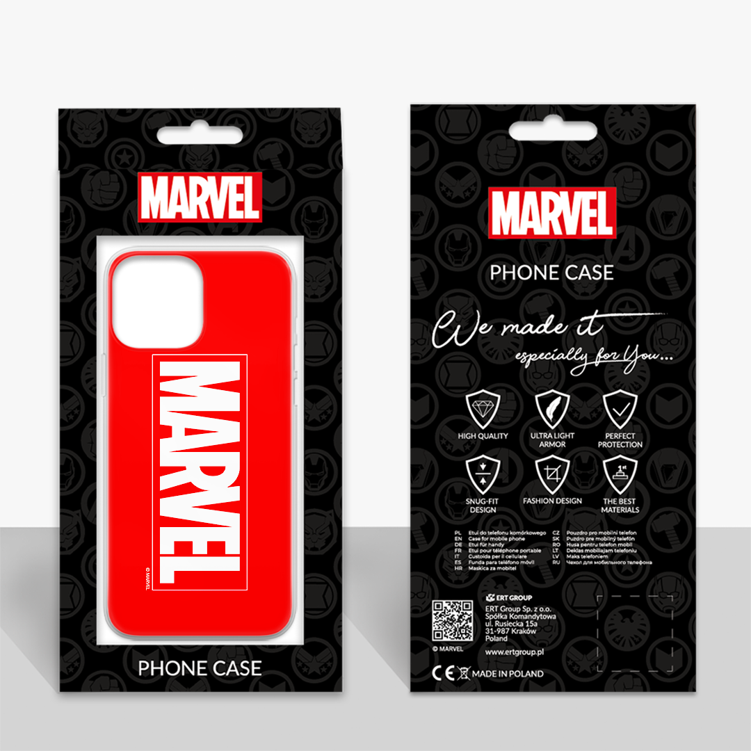 Lizenzhülle Handyhülle für Iphone 12 PRO MAX Hülle mit Motiv Marvel 001 Red