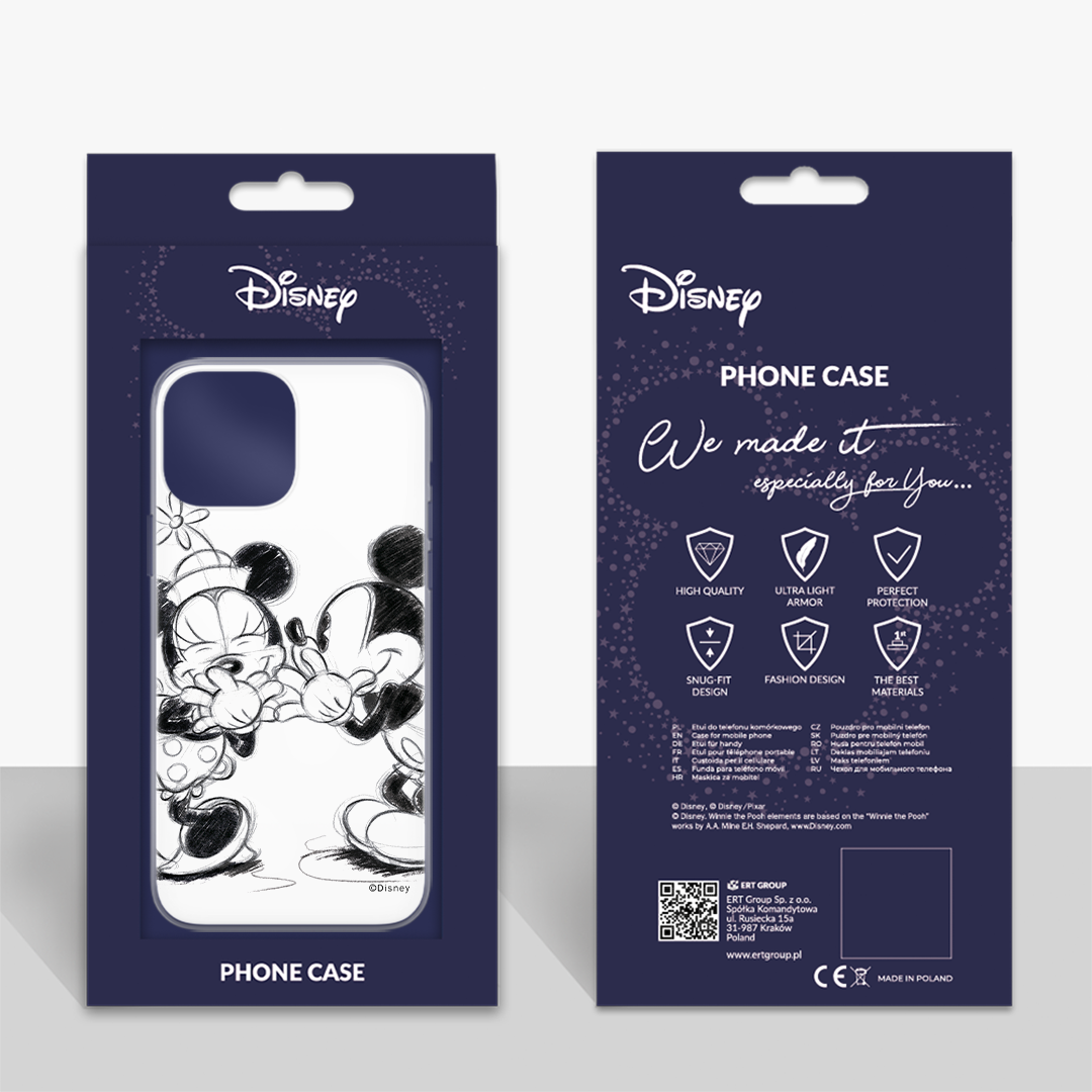 Lizenzhülle Handyhülle für iPhone 12 Mini Hülle mit Motiv Mickey & Minnie 010