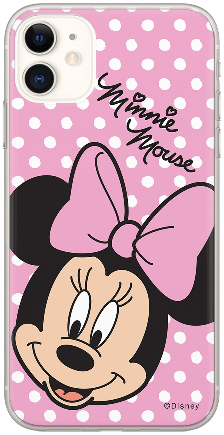 Disney Lizenz Handyhülle für Huawei PSmart 2021 Hülle Motiv Minnie 008 Full Print Pink