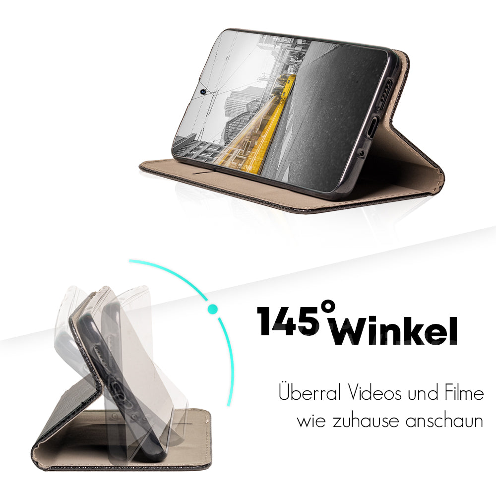 Hülle mit deinem Wunschmotiv für Samsung Galaxy A42 5G Handyhülle personalisiert mit eigenem Motiv Design Bild Smart Magnet Flipcase zum klappen